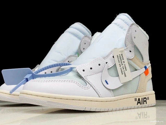 One Kick Off-White 1 High Air AQ0818-100 Jordan Retro White 0811